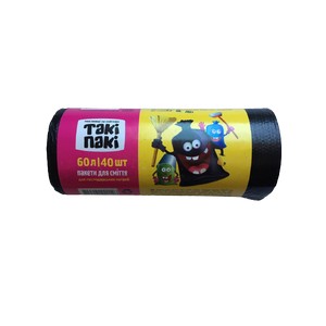 Пакети для сміття Такі Пакі 60л/40 шт 10мкм